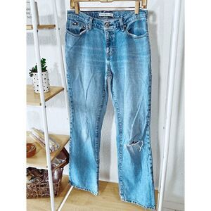 Vintage Y2k Tommy Hilfiger Distressed Straight Leg Jeans